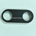 Piezas de mecanizado CNC de componente de aluminio anodizado negro